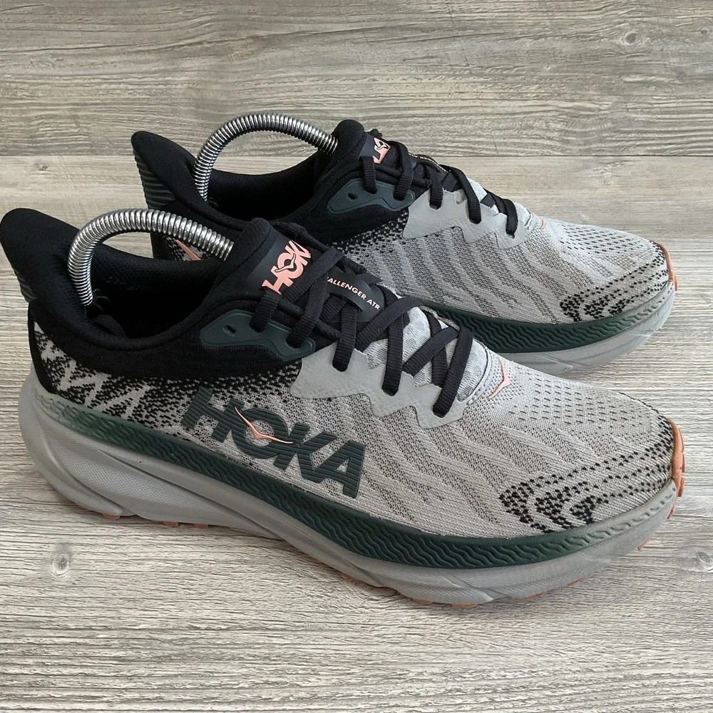 HOKA Women's 9.5 B Harbor Mist Spruce Lace-Up Low Top Athletic Running Sneakers